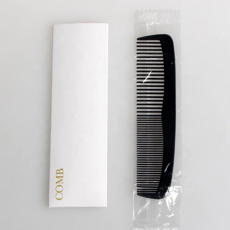 Отель одноразовый двойной зуб пластиковый гребень для волос