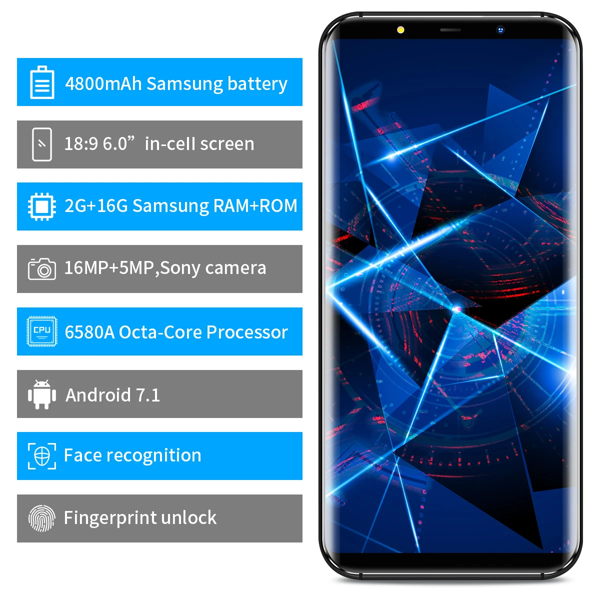 Горячая продажа телефонов мобильный Android смартфон MTK6580 OS 5 0 3G для Samsung S9