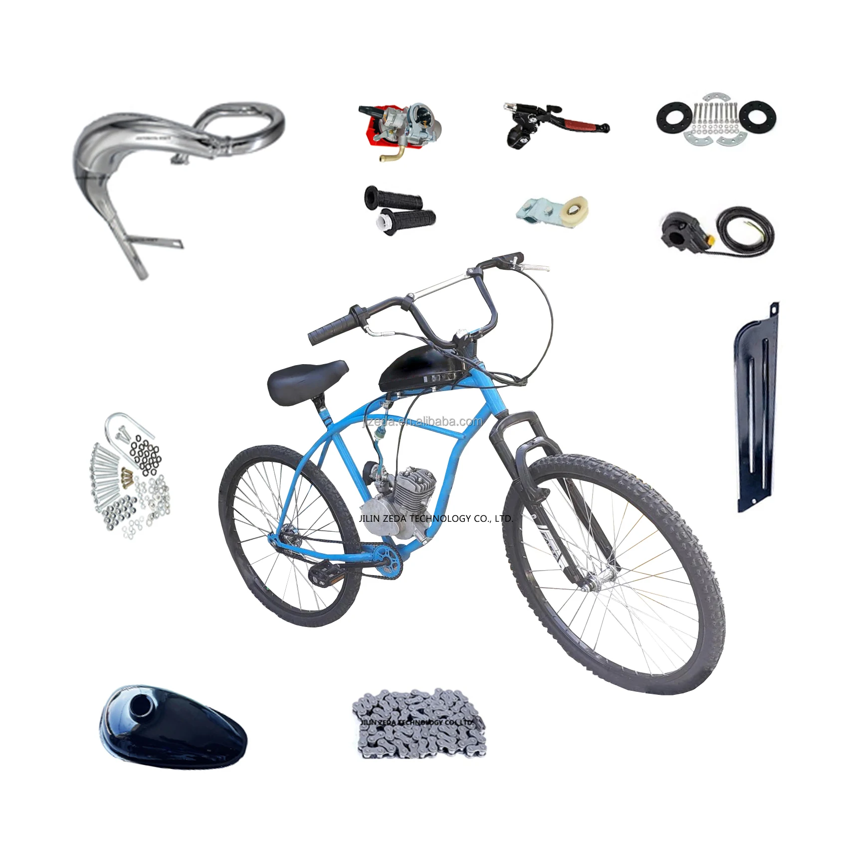 Bike motor kit 2 stroke 4 stroke 80cc engine set DIY petrol scooter