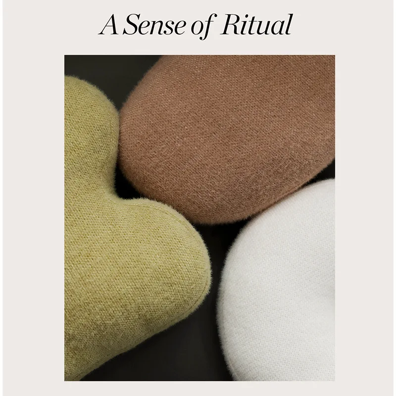 Customizable Creative Waist Cushion Sofa Pillow Factory-Woven Velvet Soft Living Room Mattress Doughnut Cute INS Special Shape