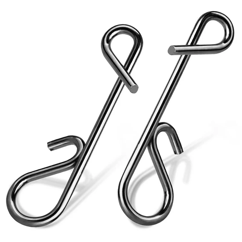 Wrap-around Pins Lure Quick Connectors Fishing Tackle Accessories Fishing Connector Stainless Steel Power Pins for Sea Fishing