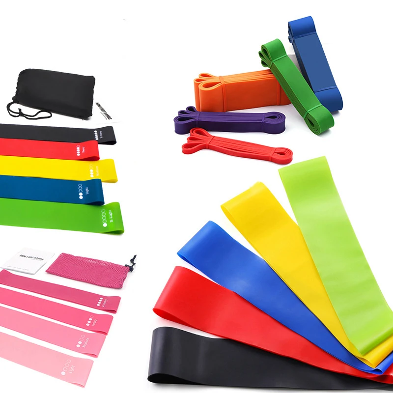 Hot Sale Flat Resistance Exercise Bands Home Gym Body Exercises Using Resistance Bands for Pull Ups