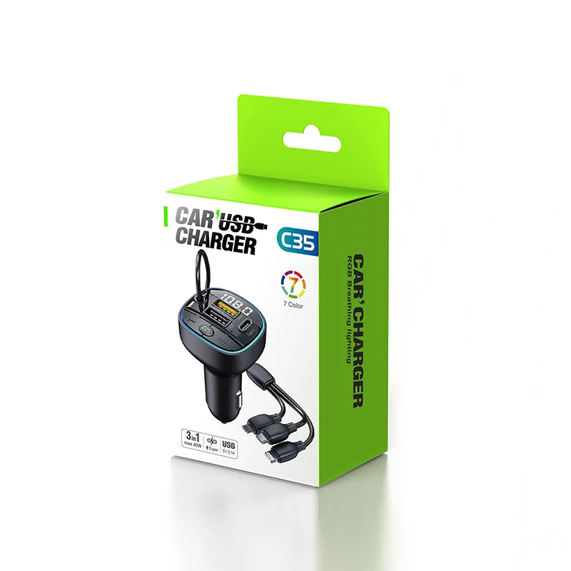 Car Bluetooth Wireless Radio Adapter USB Car Charger MP3 Player Bluetooth FM Transmitter Multifunctional Portable OEM ABS CN;GUA