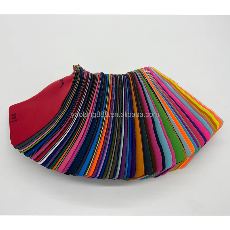 Бесплатный неопреновый цветной образец swatch, цветная карта, образец черного SBR белого SBR, доступен в различных цветах и тканях