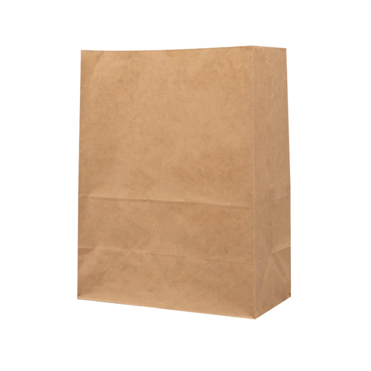 
100% Compostable Recycled Durable Brown Kraft Food Greaseproof Paper Bag 