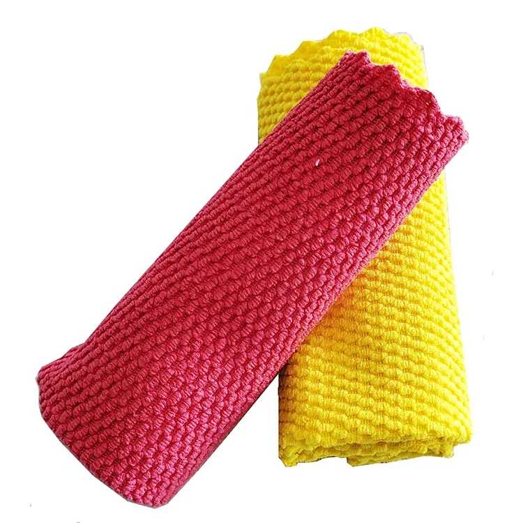 30x30cm terry microfiber cleaning cloth with ultrasonic cut edge edgeless microfiber cleaning cloth microfibre cloth