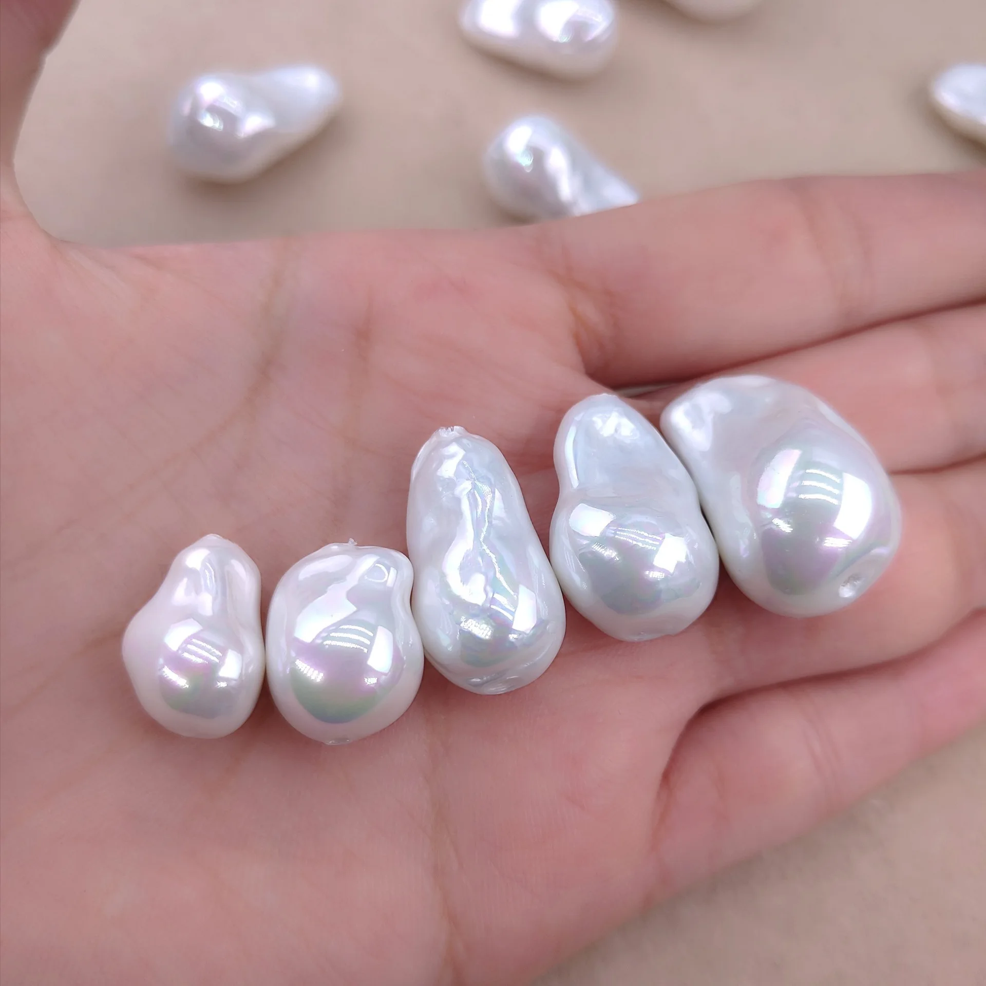 10X15mm wholesale baroque special-shaped large irregular shell beads diy jewelry