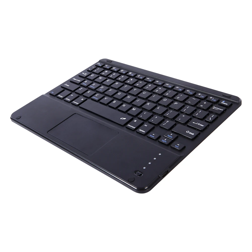 With BQB Certificate USB-C Charging Cable Portable BT Keyboard with Touchpad Support System Android IOS and Windows