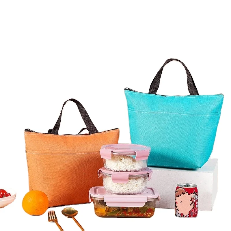 Large Capacity Oxford Cloth Lunch Bag Thermal Insulation Picnic Travel Bento Boxes Food Cooler Bags Storage Container