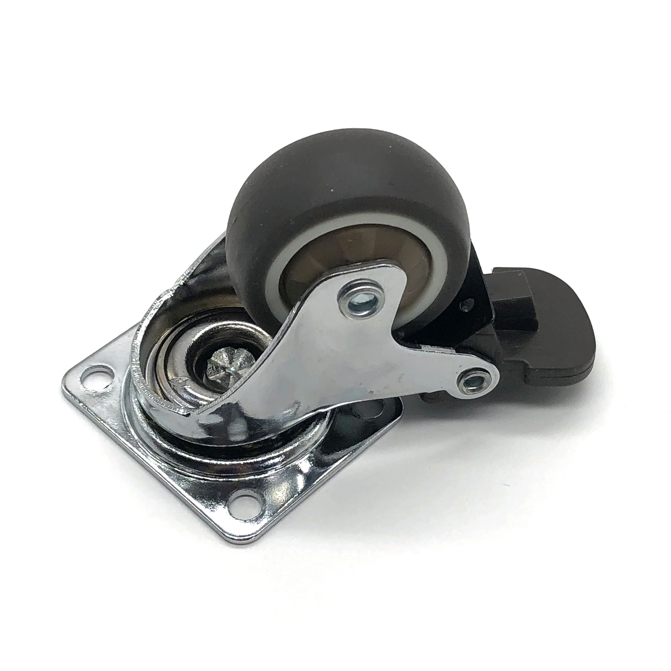 Best Selling Custom 38 mm TPR Wheel Castor 1.5 Inch Small Furniture Rubber Swivel Caster wheels with Bearing