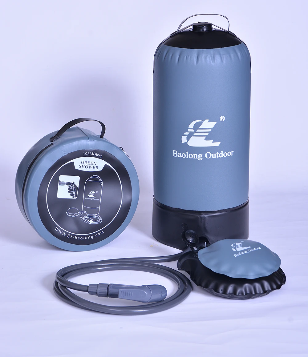 2022 Hot Sale Foldable Abrasion Resistant Pressure Solar Shower With Foot Pump Camping Outdoor Use With Pop Up Tent Beach Tent