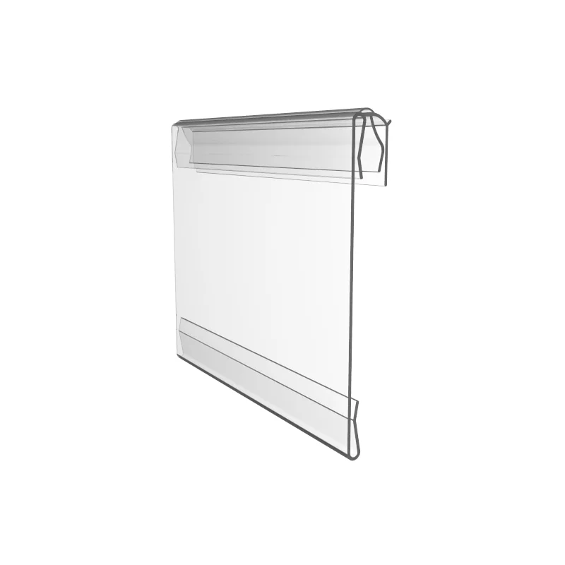 Meethope Store covered-face hinged injection supermarket Plastic PVC Sign Holder shelf Super Grip shelf talker clips