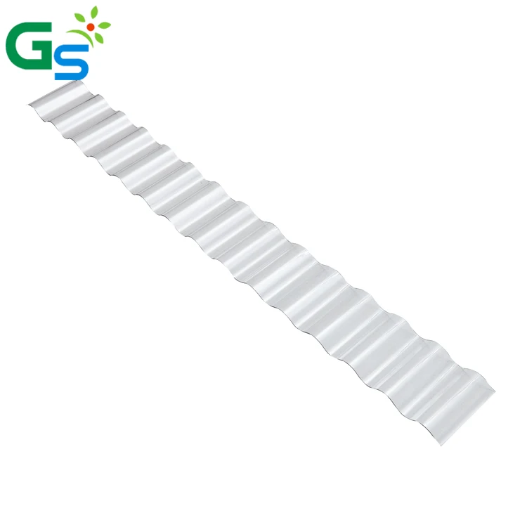 High impact strength lightweight polycarbonate transparent corrugated roofing sheet for greenhouse