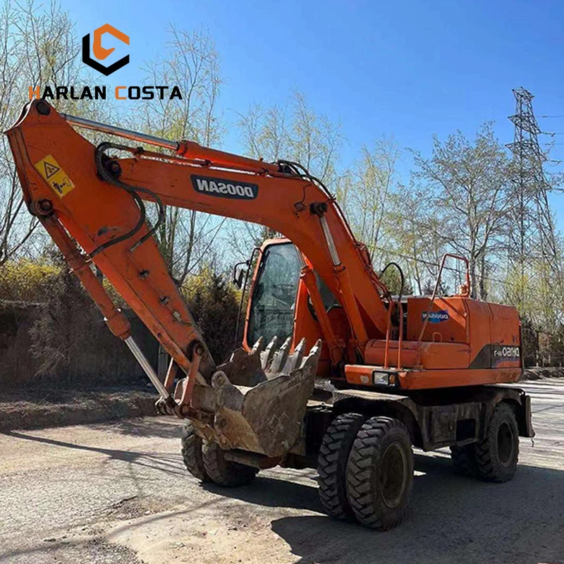 Гусеничный экскаватор DOOSAN150W DH150W DH150W-7/Подержанный двигатель KOREA DOOSAN DH 150 150W-7 DOOSAN150