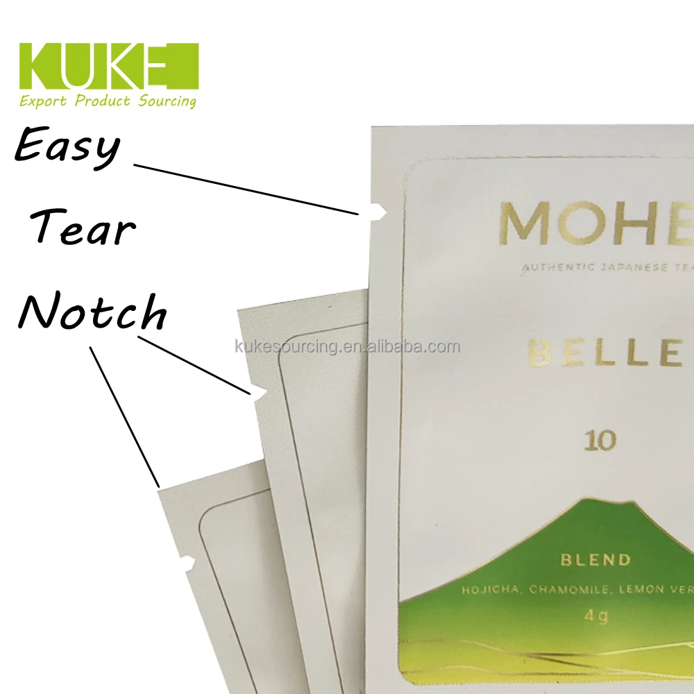 Custom Printed Food Packaging Bag Small Size Three Side Seal Bag Coffee Sachet Coffee Bag For Coffee