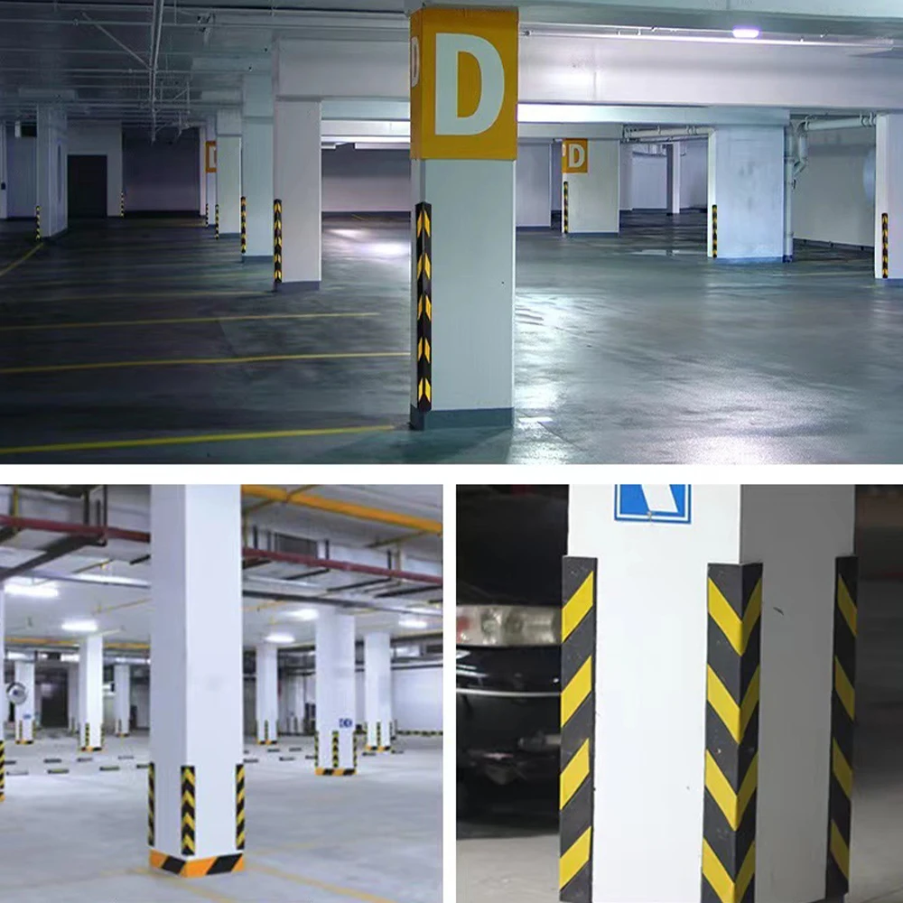 Hot Selling Hospital Garage Corner Guard Protector High Reflective Rubber Corner Guard for Car Parking