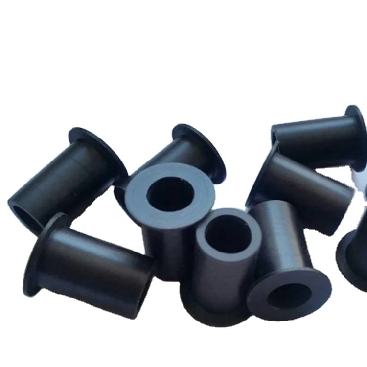 custom Plastic Nylon bearing sleeves shoulder bushing flange bearing bushing