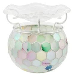 ARTINHOME Electric Glass Oil Warmer Night Light Scented Candle Tart Melter for Yoga room hotel Wax Melt Burner