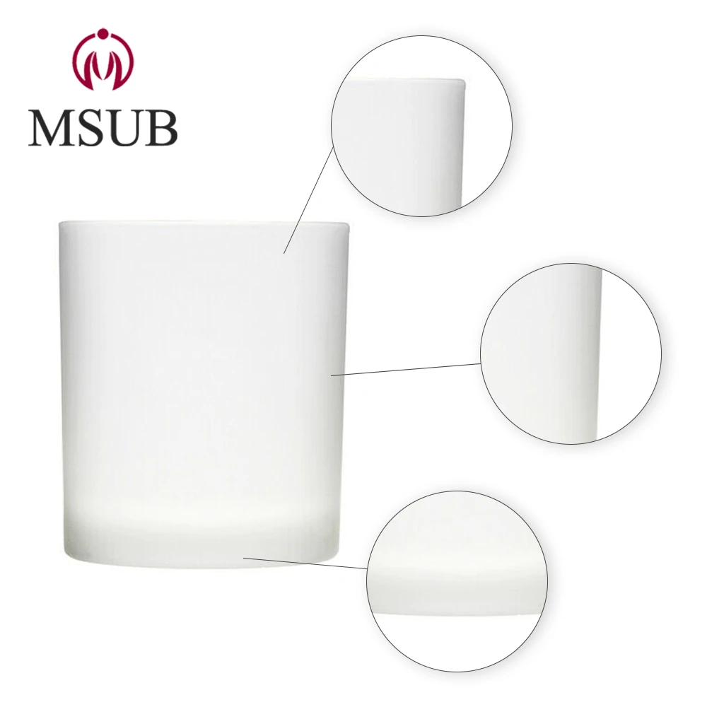 
8oz , 10oz sublimation clear glass mug with straw and lid 