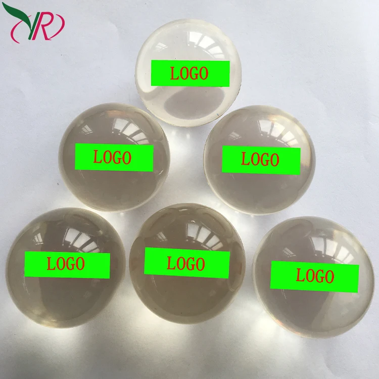 New factory wholesales factory promotion custom 60 mm clear hard rubber bouncy ball