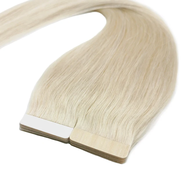 Double Drawn Invisible 100% Remy Human Virgin Hair Extensions Tape In Human Hair
