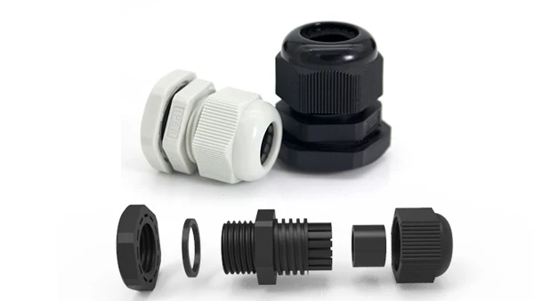 
IP68 PVC plastic cable gland for 13mm cable without locknut PG13.5 