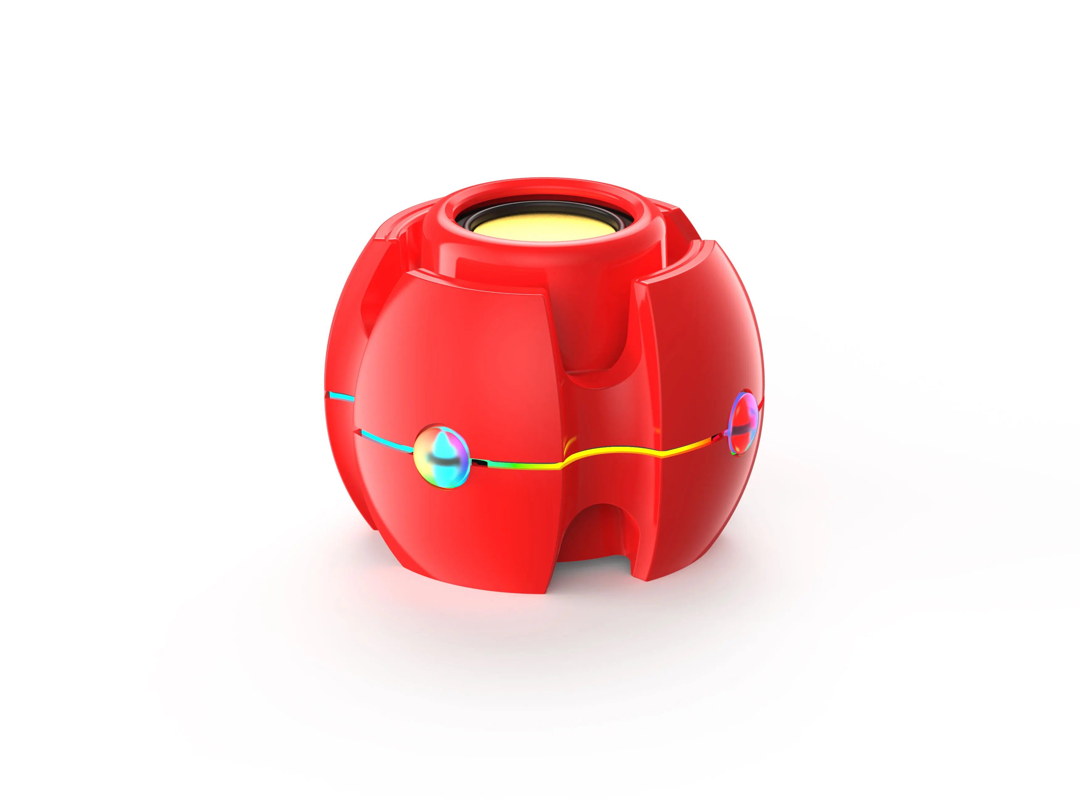 AVON Approval Factory Colorful Round Mini Wireless Speaker RGB Light Bluetooths Speaker for Mobile Phone