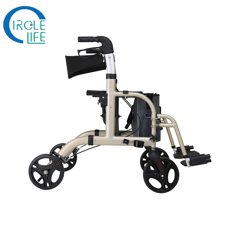 Portable Rollator Foldable Aluminum Rollator Walker