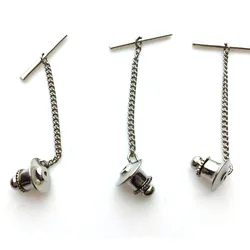 Позолоченные латунные плоские застежки-клатчи с цепочкой