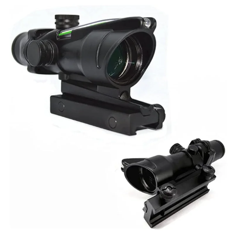 ACOG Стиль 4x32 красная точка прицел истинное волокно красный/зеленый светящийся прицел