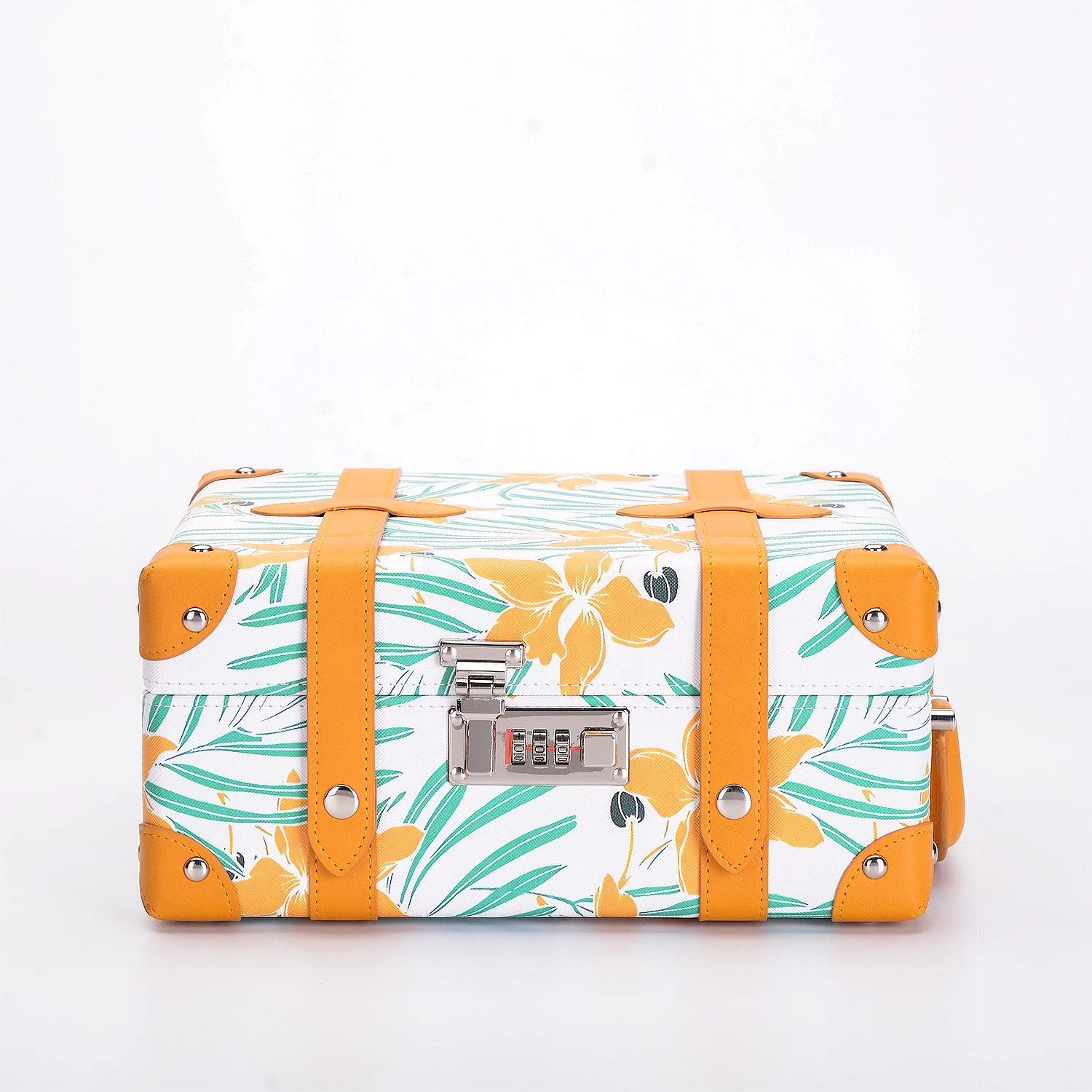 High-End Luxury Custom PU Leather Paper Cardboard Suitcase Box Vintage Hard Travel Jewelry Luggage Trunk