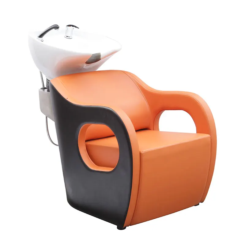 Lying Shampoo Bed Hair Salon Backwash Unit Shampoo Sink Chair With Basin Guangzhou