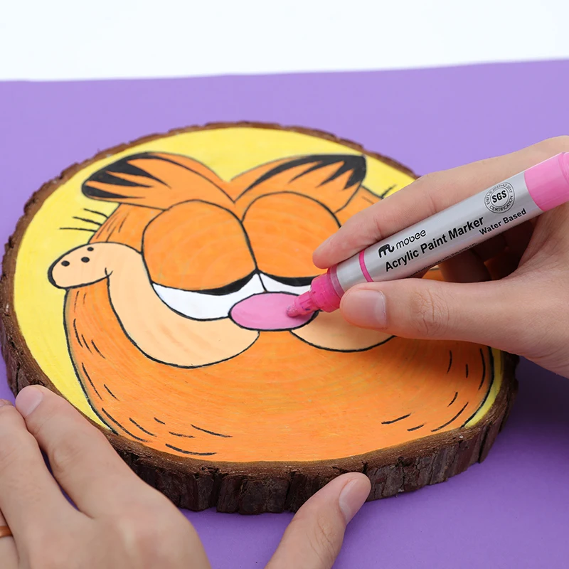 MOBEE P-920 acrylic paint marker writing smoothly dry fast water based permanent acrylic paint pen for painting