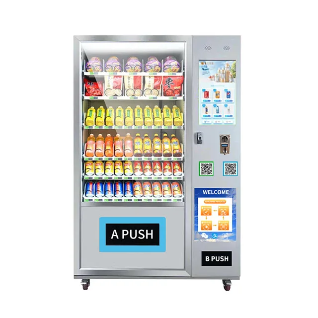 Hot Selling 24 Hours Vend Machine Snacks And Drinks & Combo Vending Machine 21.5 inch