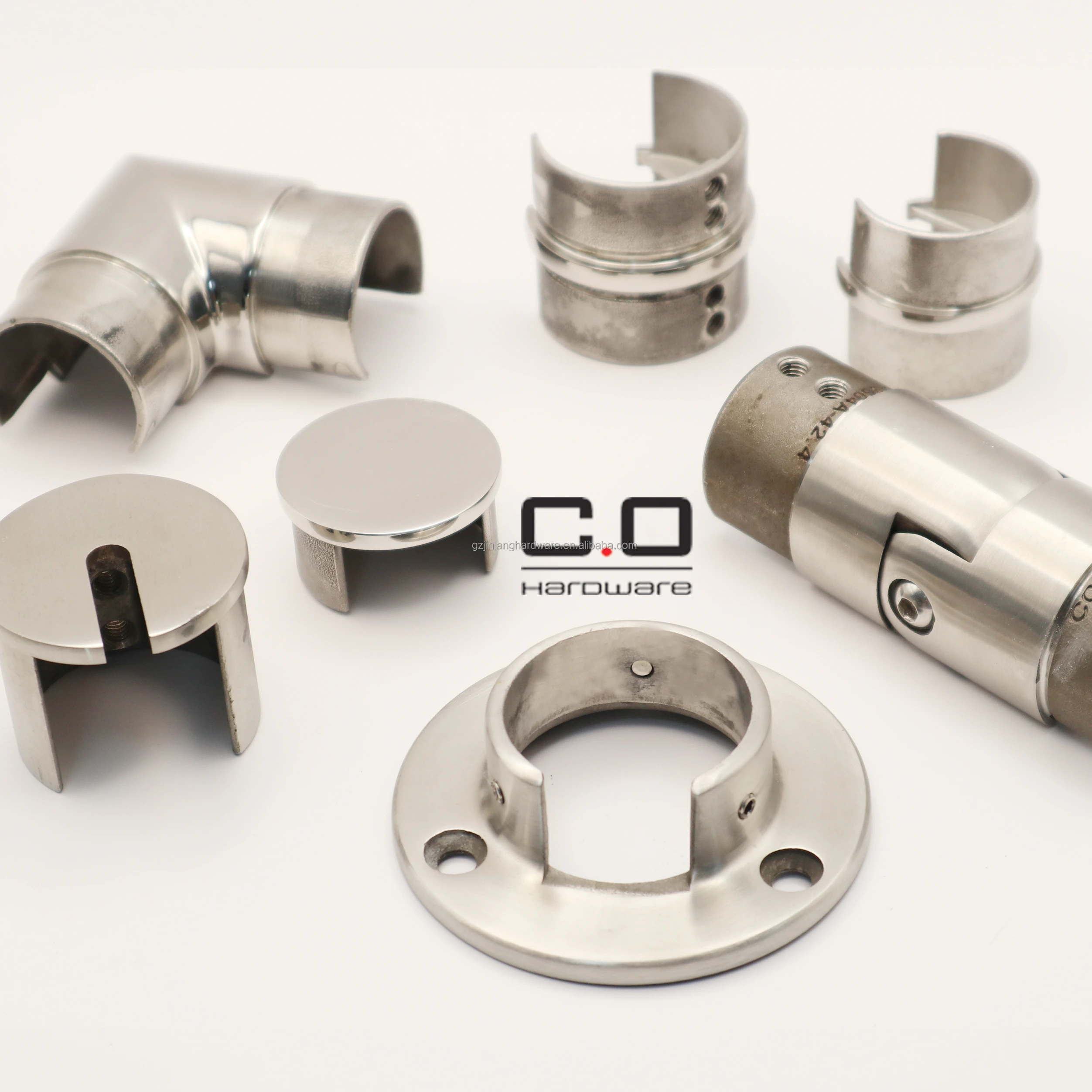 Stainless Steel Glass Railing Accessory Slot Tube Fitting Slot Pipe Fittings