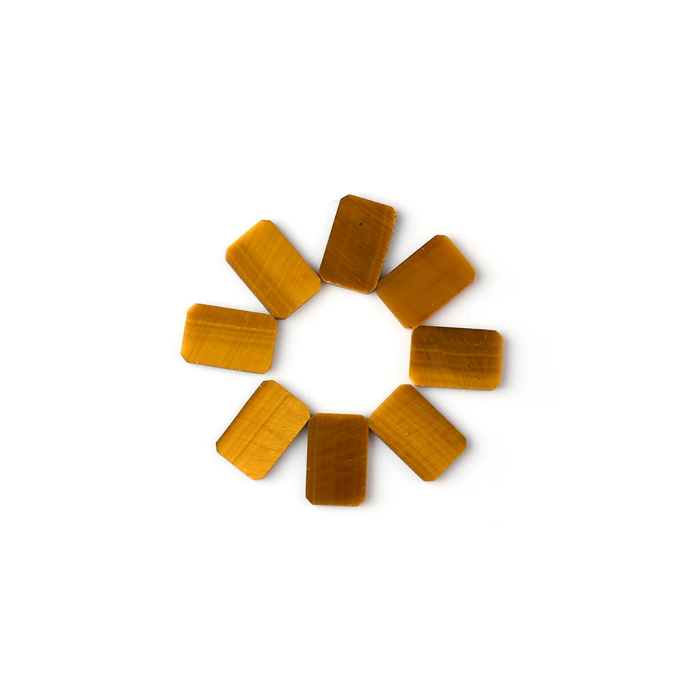 Natural Tiger Eye Stone Cut Size Shape Wholesale High Quality Square Cutting Cabochon Loose Gemstone Tiger Eye Stone