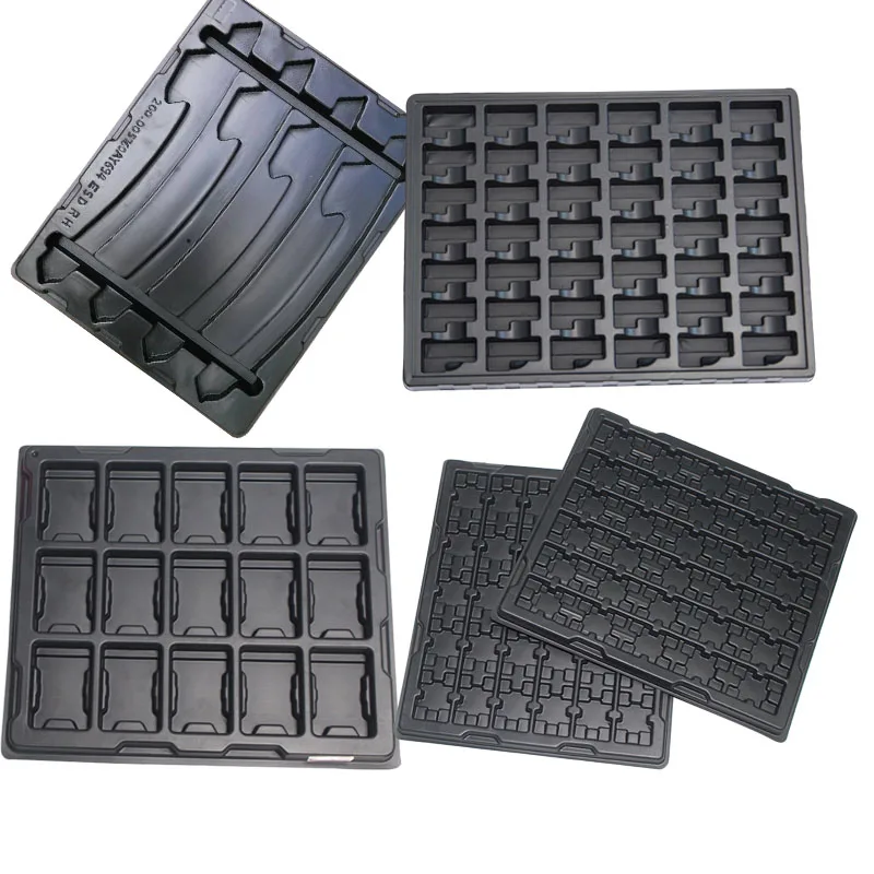 Customized Thermoform Blister Tray With Paper Card,Clear Blister Tray Packaging For Plastic Card