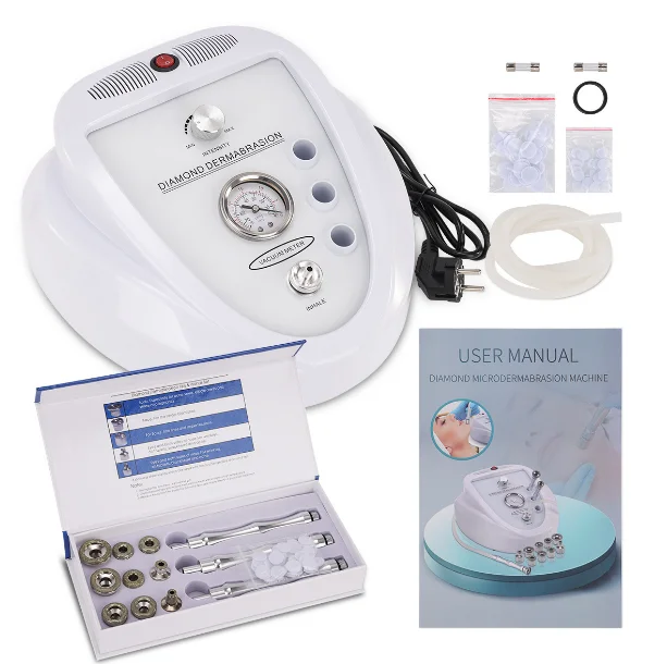 Professional Microcrystalline Dermabrasion Beauty Machine New Diamond for Face Nose Head Tightening UK Plug