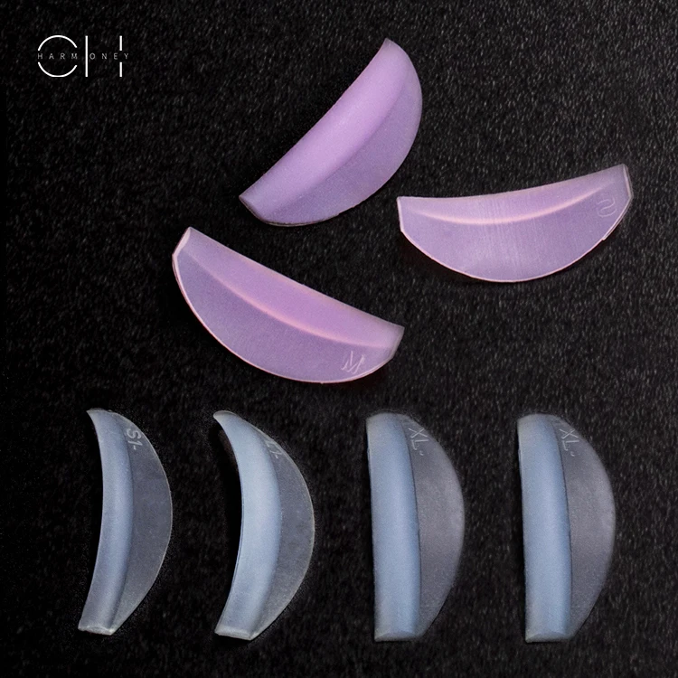 Soft No Odor Lashlift Sticky Shield Clear Silicone Eyelash Curler Perm Rod Pink Eye Lash Lift Pads Lamination Rollers Diy Oem