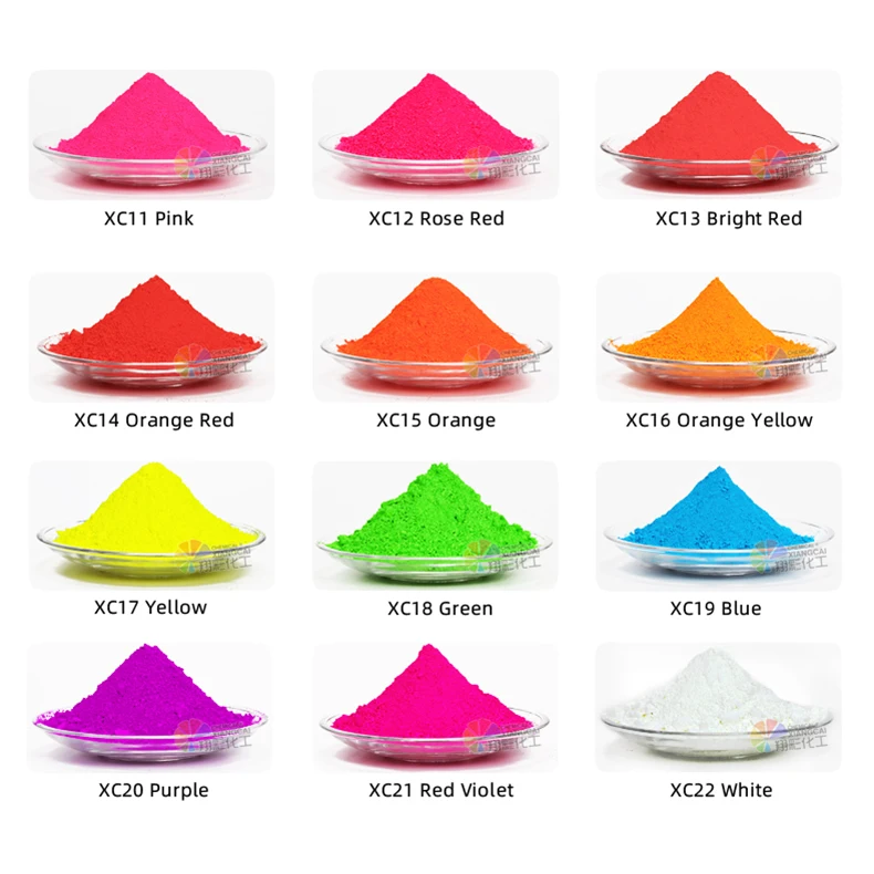 Wholesale Day Luminous Dye Pigment Fluorescent Powder Color Neon Pigment Powder