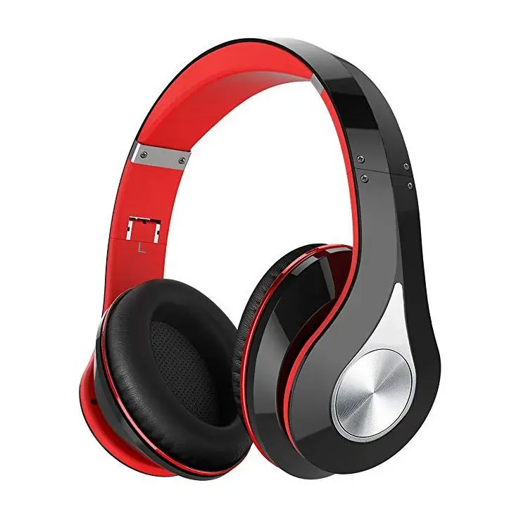 
Bluetooth Headphones Over Ear, Hi-Fi Stereo Wireless Headset, Foldable, Soft Memory-Protein Earmuffs, wBuilt-in Mic and Wired Mo 
