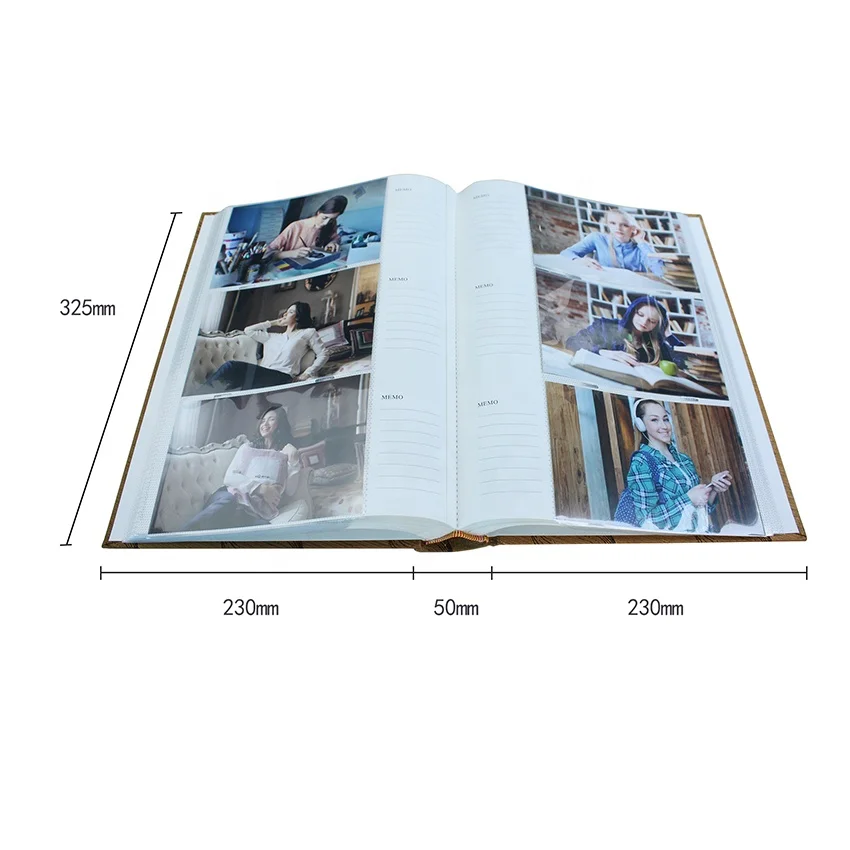 Fabric Frame Cover Photo Album 300 Pockets Hold 4x6 Photos Wholesale book bound slip in family album