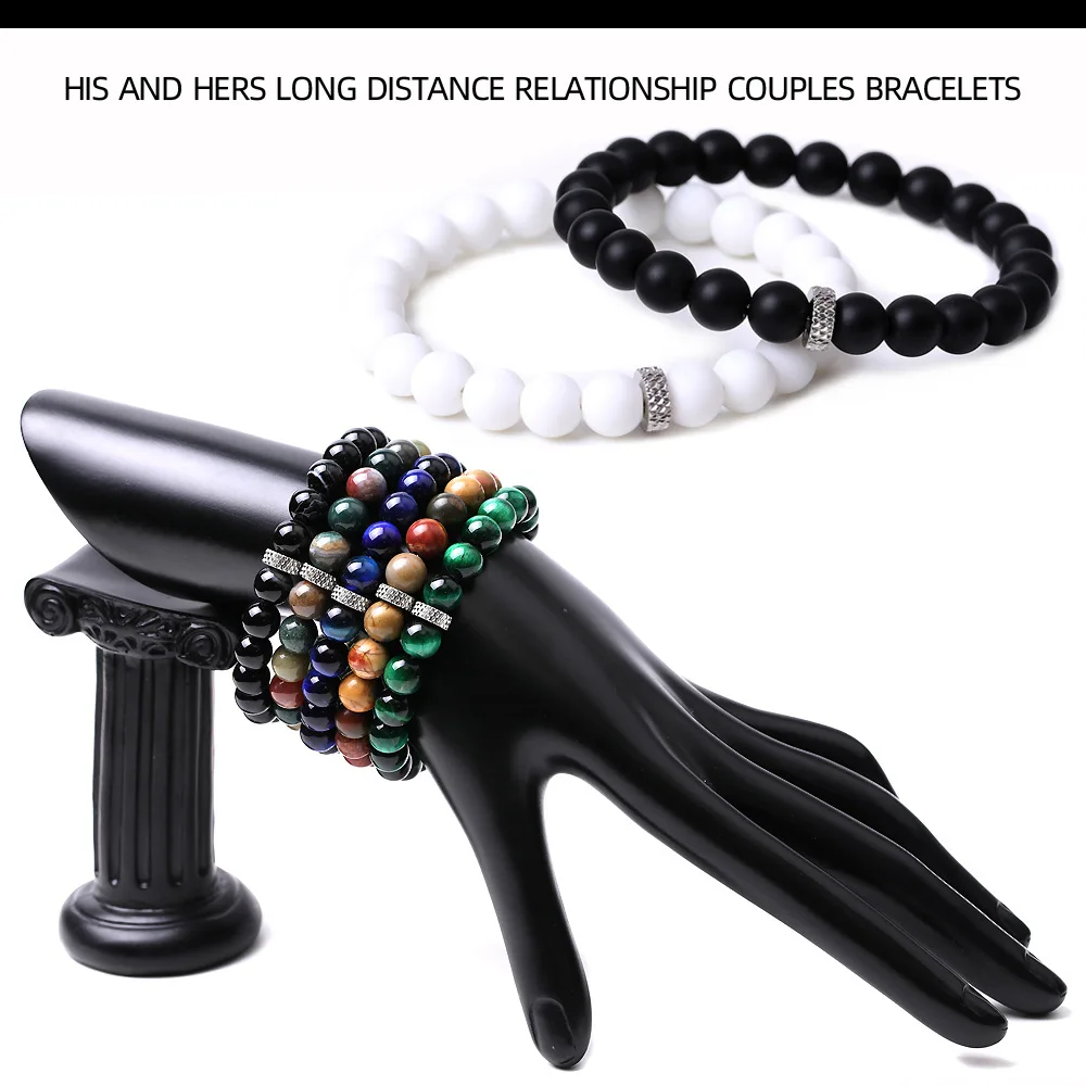Assorted Healing Chakras Beads Tiger Eye Stone Bracelet Women Men Woven Energy Buddha Bracelets
