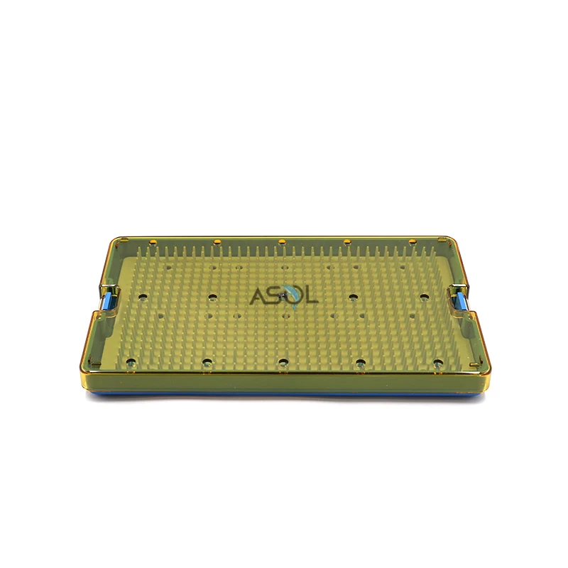 Autoclavable base silicone mat transparent cover sterilization tray Instruments