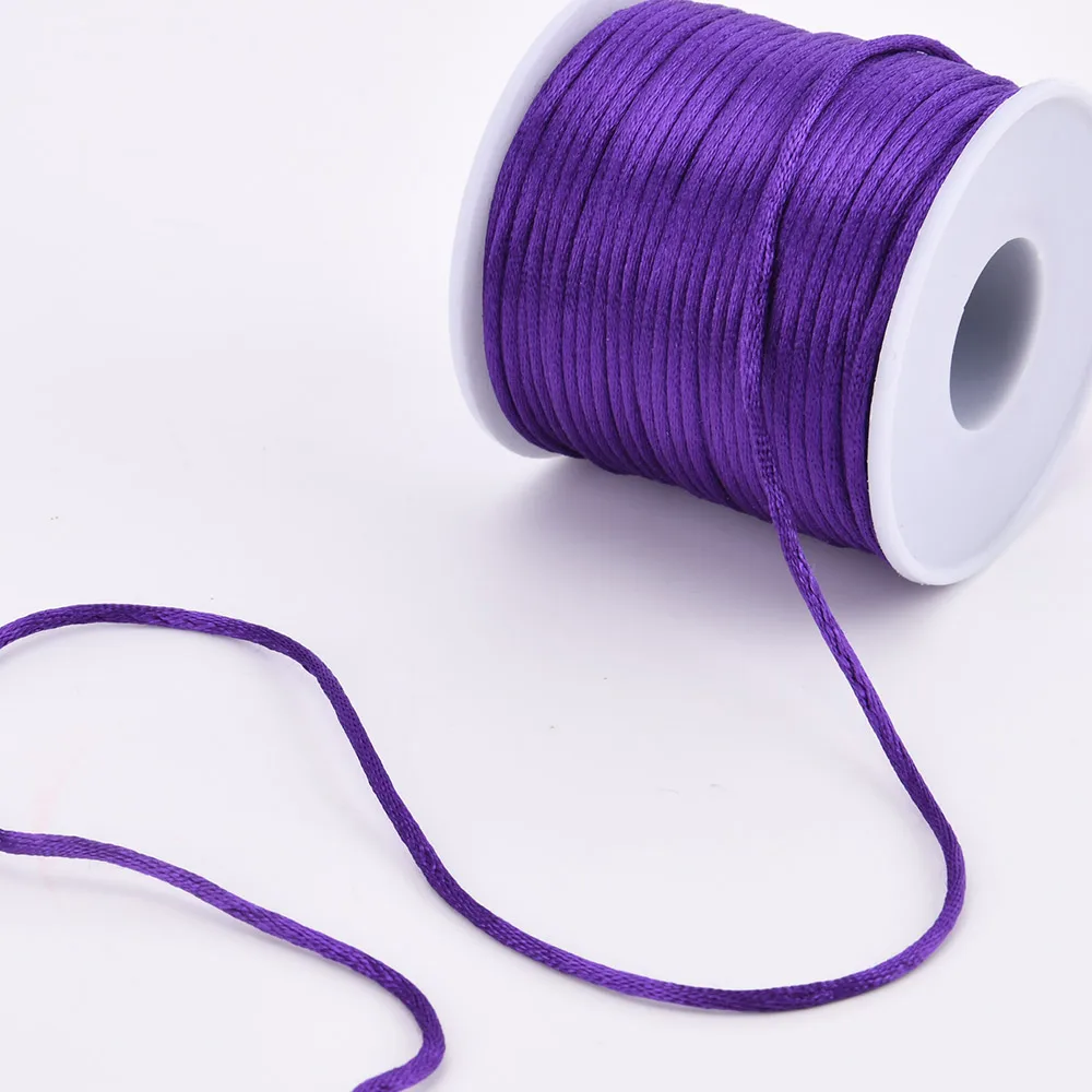 Fashion Chinese Knot Cord Decorative Colorful Polyester Nylon Bobby Tiny Cord