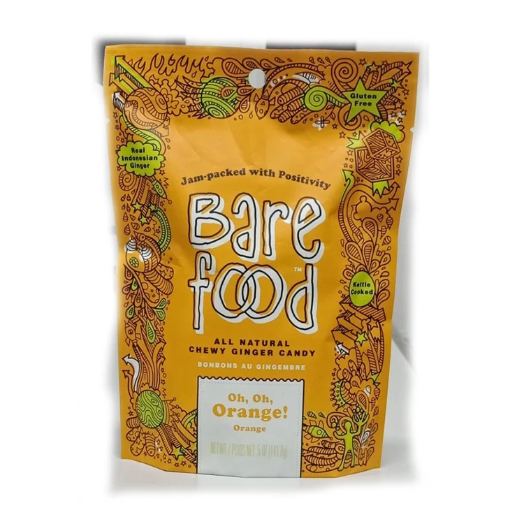 Имбирные конфеты BAREFOOD Gingerbon Sweet/Имбирные жевательные апельсины Индонезия