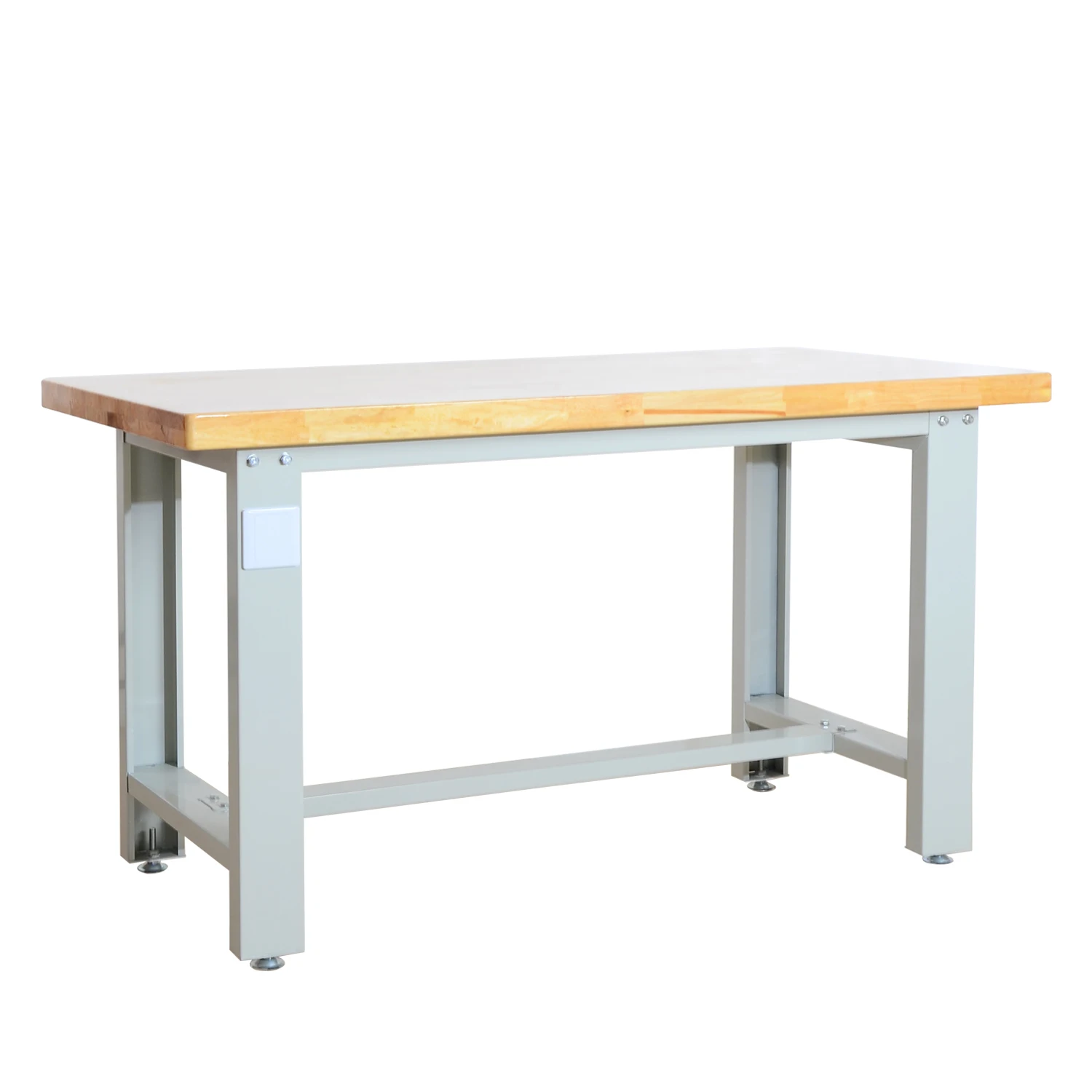 
Heavy duty wooden workbench with vices for school made from beech 