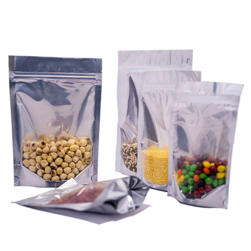Free Sample Strong Sealing Zip Bags Plastic Stand Up Pouch Food Packing Aluminum Foil Coating Custom Plastic Bag