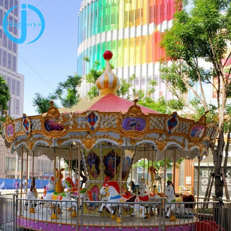 mini fairground ride 12 seat carousel