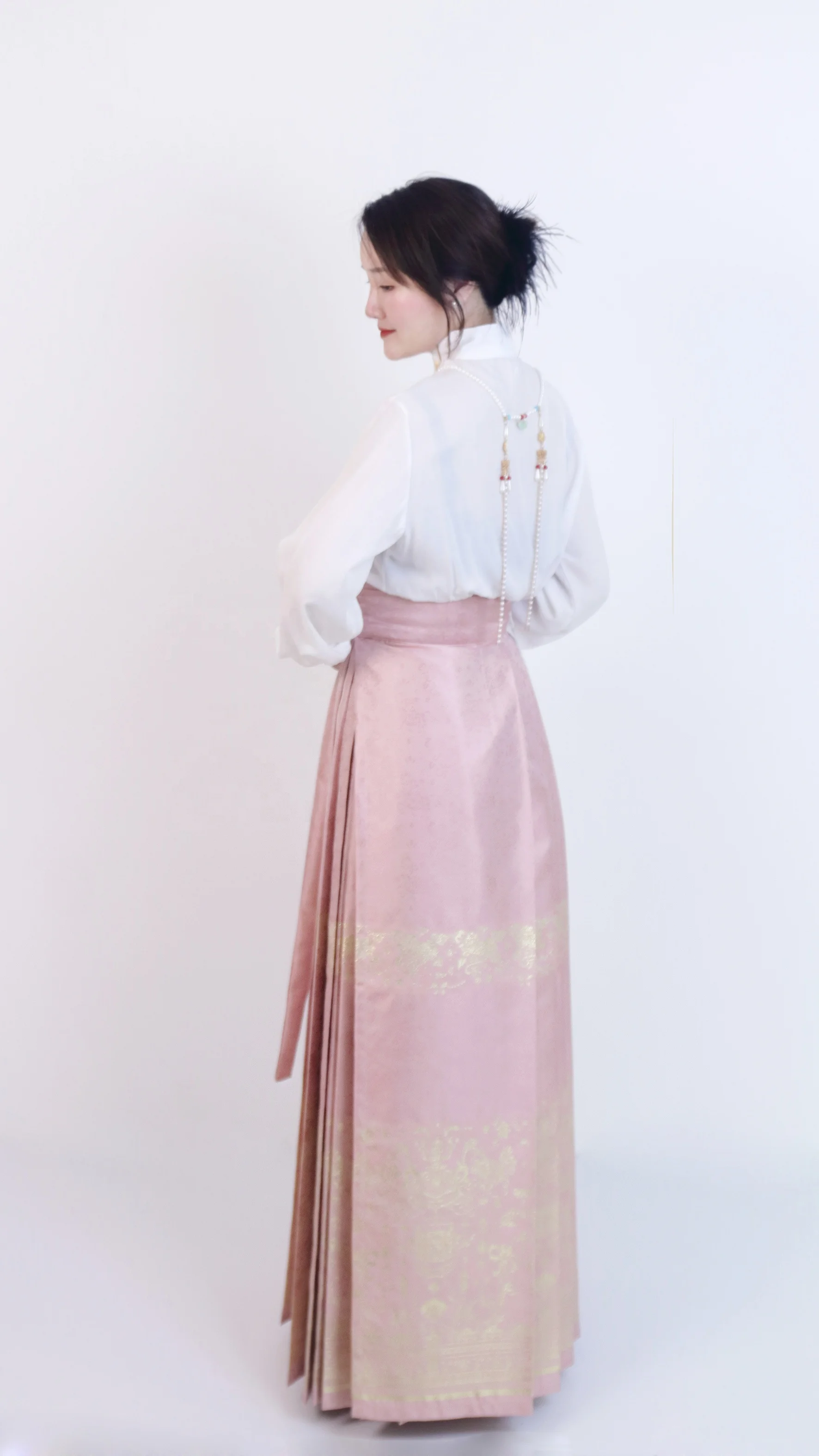 Skirt Hanfu Tang Embroidery Gold Big Sleeve Shirt Wide Sleeve Flow Fairy Skirt